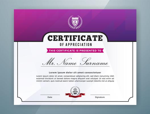 Multipurpose Professional Certificate Template Design