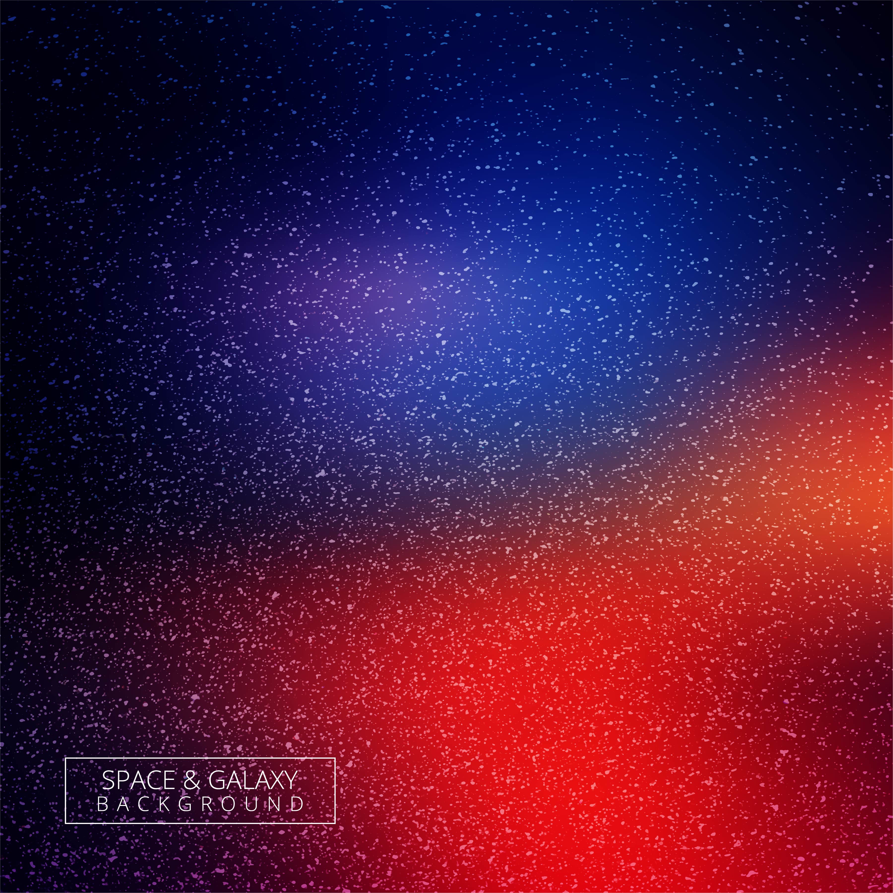 Galaxy Background Blue And Red