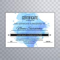 Abstract certificate design template vector