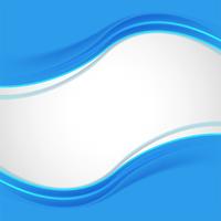 Abstract business blue wave background vector