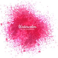 Beautiful pink watercolor spray design background vector