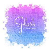 Abstract colorful watercolor splash background vector