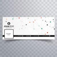 Modern facebook template banner vector design