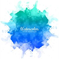 Abstract blue watercolor spalsh background vector