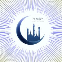 Ramadan Kareem elegant card background vector