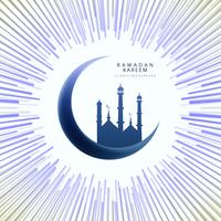 Ramadan Kareem elegant card background vector