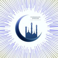 Ramadán Kareem elegante vector de fondo de la tarjeta