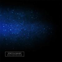 Modern blue galaxy background vector