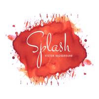 Abstract red watercolor splash background vector