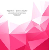 Abstract pink geometric polygon background vector
