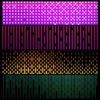 Geometric colroful pattern banners set vector