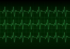 Vector de monitor de latido del corazón