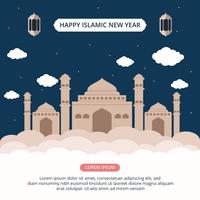 Islamic New Year Vector Background