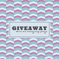 Giveaway Contest Template With a Pattern vector