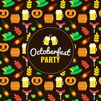 Oktoberfest Elements Pattern vector