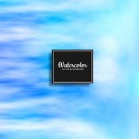 Abstract blue watercolor background vector
