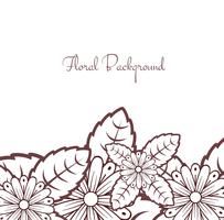 Abstract lace floral background vector