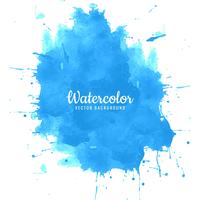 Abstract blue splash watercolor background vector