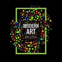 Fondo abstracto colorido arte moderno vector