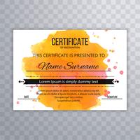 Abstract colorful certificate design background vector