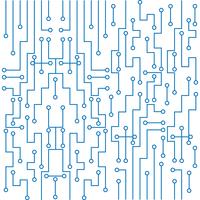 Modern circuit board technology background vector