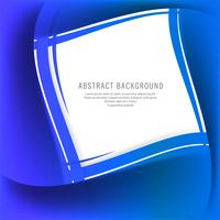 Modern creative blue wave background vector