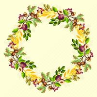 Vector Autumn Wreath