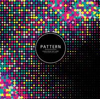 Abstract colorful halftone pattern background vector