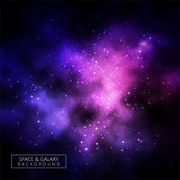 Abstract shiny colorful galaxy background vector