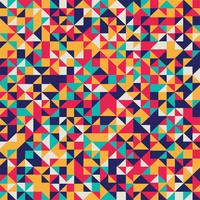 Abstract colorful geometric mosaic background vector