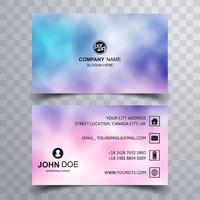 Abstract beautiful business card colorful template vector