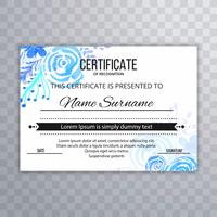 Abstract certificate design template vector illustration