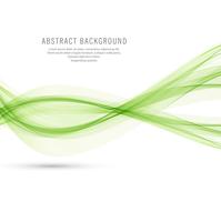 Abstract stylish green wave background vector