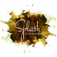 Diseño colorido hermoso splash acuarela vector