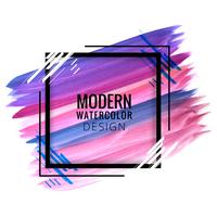 Elegant modern hand draw stroke watercolor colorful  background vector
