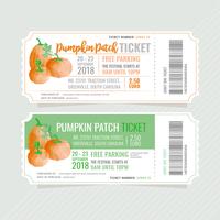 Vector Pumpkin Patch Ticket