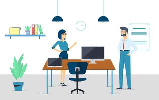 Vector Office Room Illustration