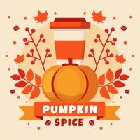 Pumpkin Spice Compotition Illustration vector