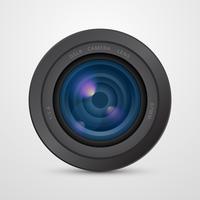 Realista Dslr Camera Lens Vector