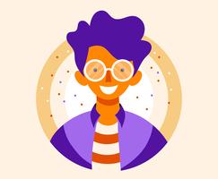 Boy With Glasses vector