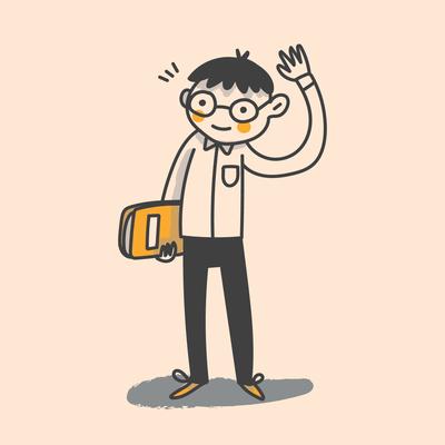 Nerd Bookworm Guy