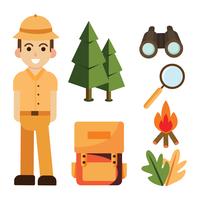 Jungle Explorer Elements Vector Pack