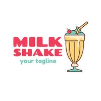 Milkshake Logo Vector