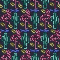 Vector Neon Elements Pattern