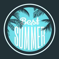 Diseño tipográfico de verano vector