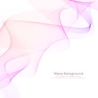 Abstract elegant pink wave design background vector