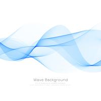 Abstract blue wave background vector