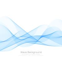 Abstract blue wave background vector