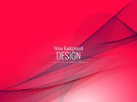 Abstract red wave background vector