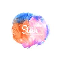 Abstract watercolor stain design background vector